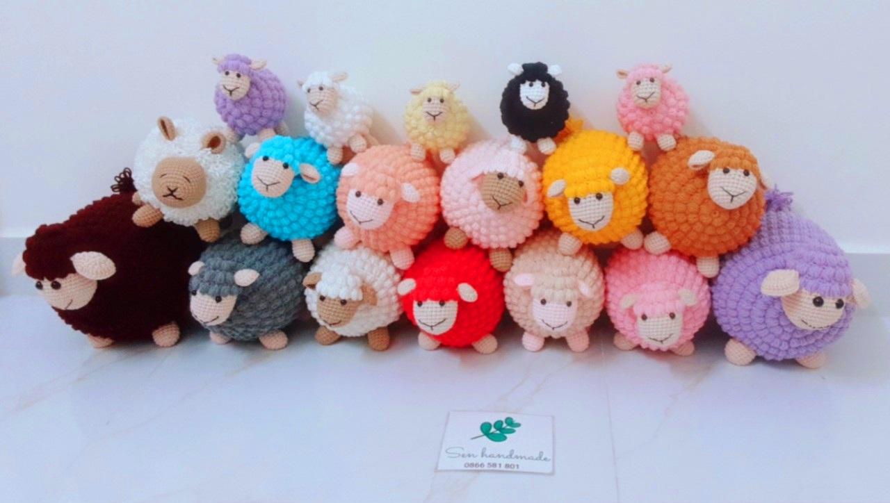 Sheep family-Crochet pattern- PDF file- English