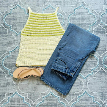 SOMM Women Crochet Tank Top