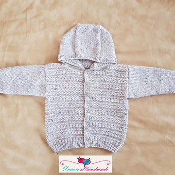 Textured Hooded Cardigan