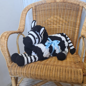 3in1 Safari Zebra Baby Blanket