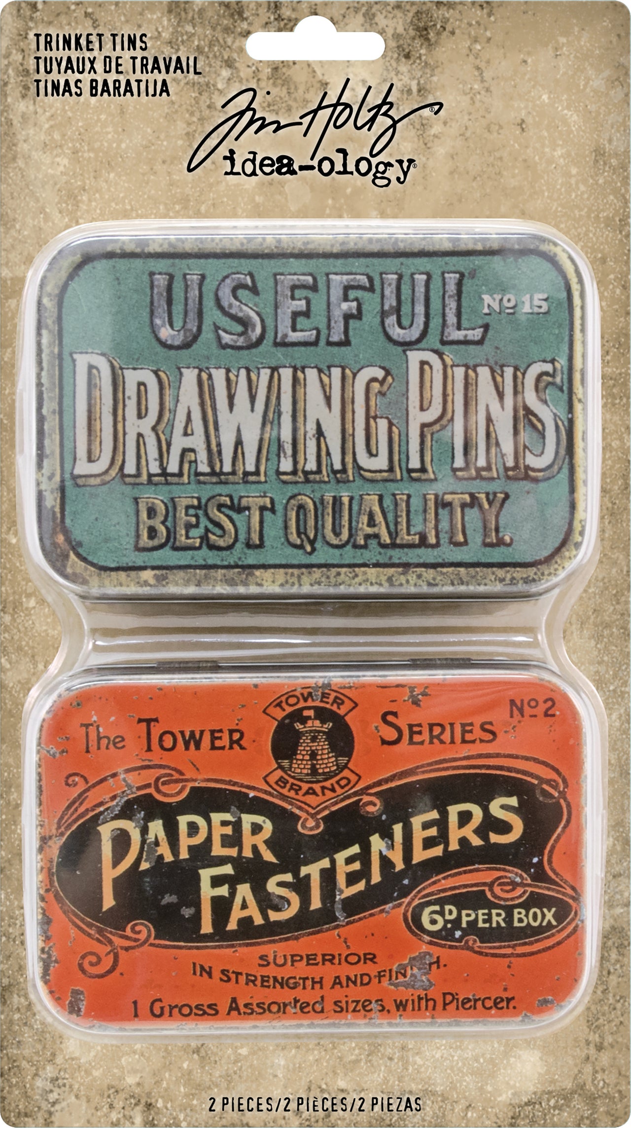 Advantus Idea-Ology Metal Trinket Tins 2/Pkg - 318927