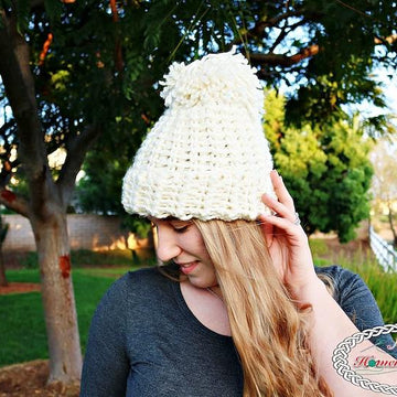 Chunky Knit-Like Hat