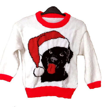 Christmas Black Labrador Jumper