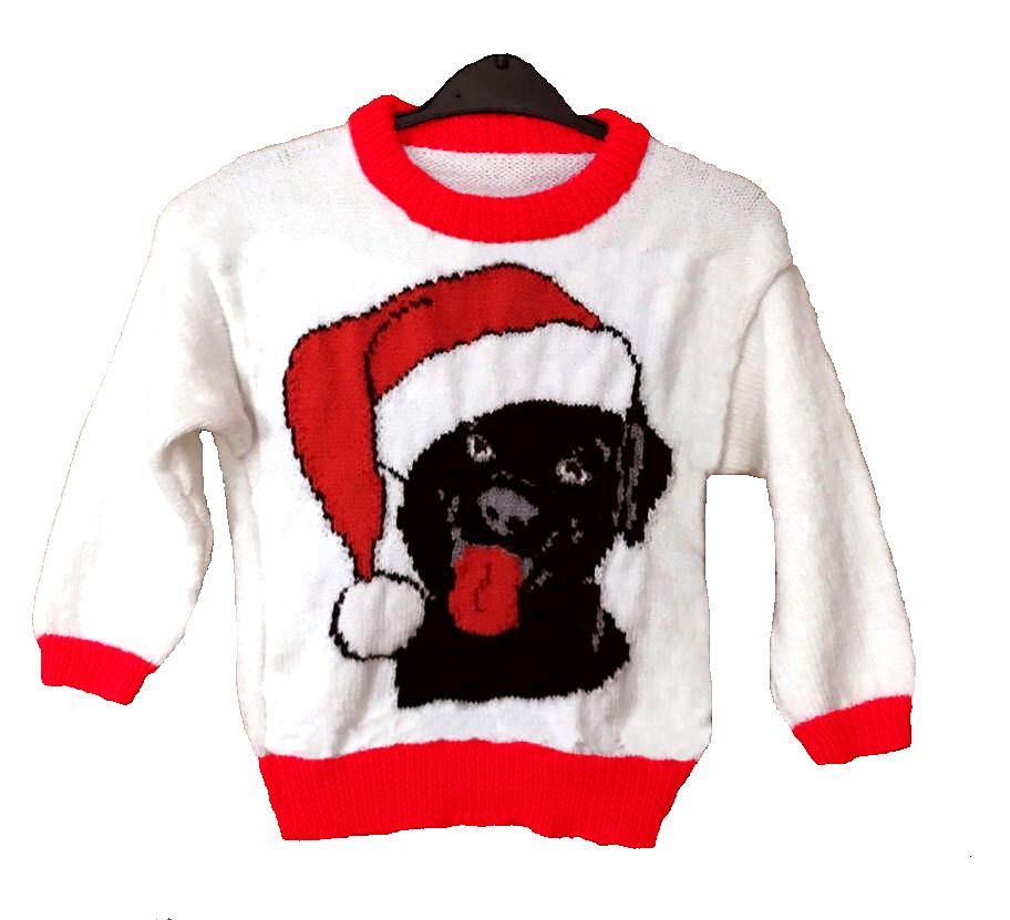 Christmas Black Labrador Jumper