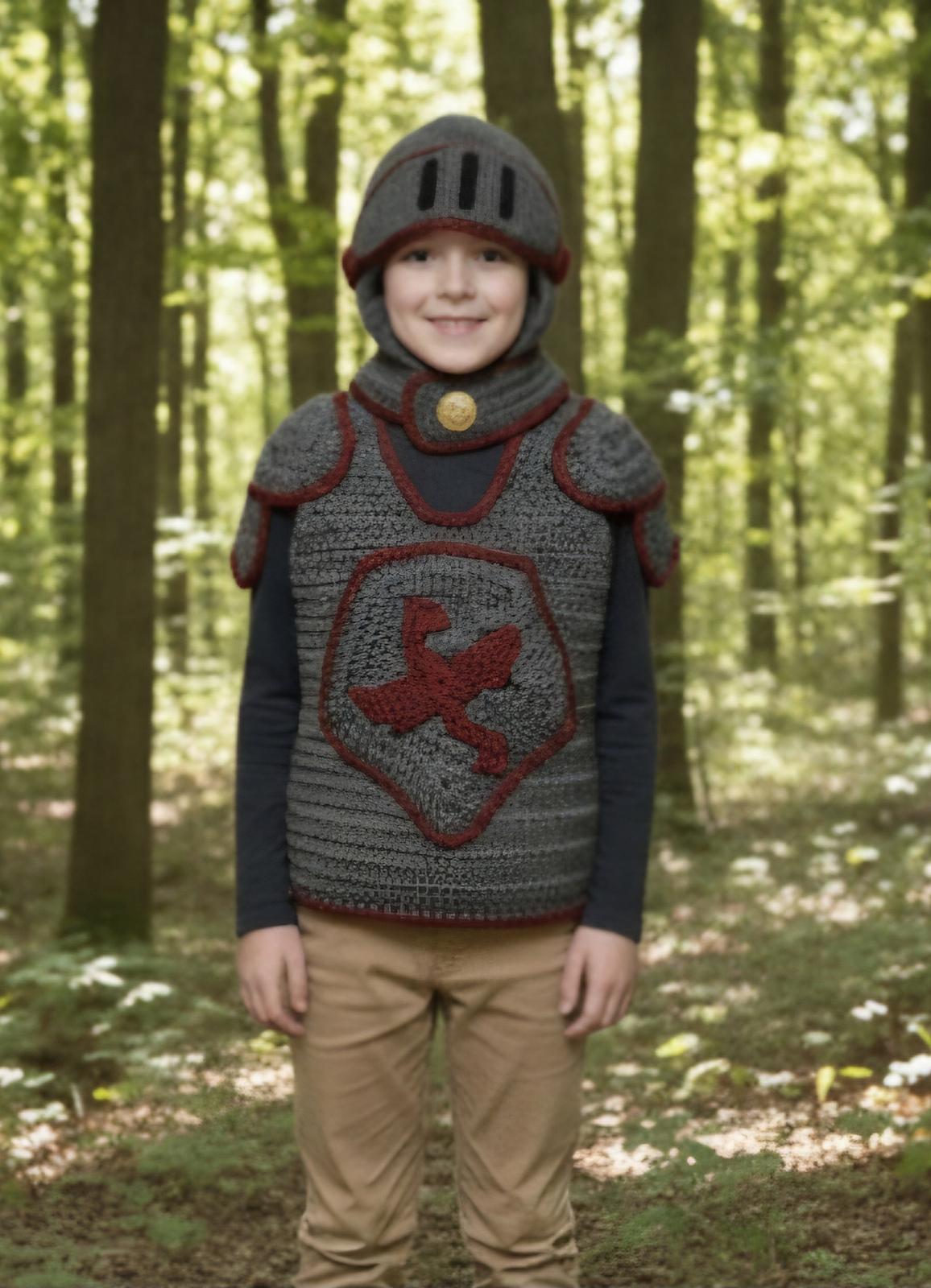 Knight's Armor Vest and  Hood