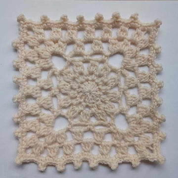 Chamomile Square Crochet Pattern For Home Decor
