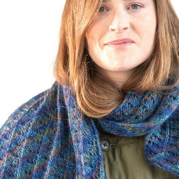 Rochelle Shawl in Berroco Tiramisu - Downloadable PDF