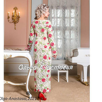 Rose wedding dress