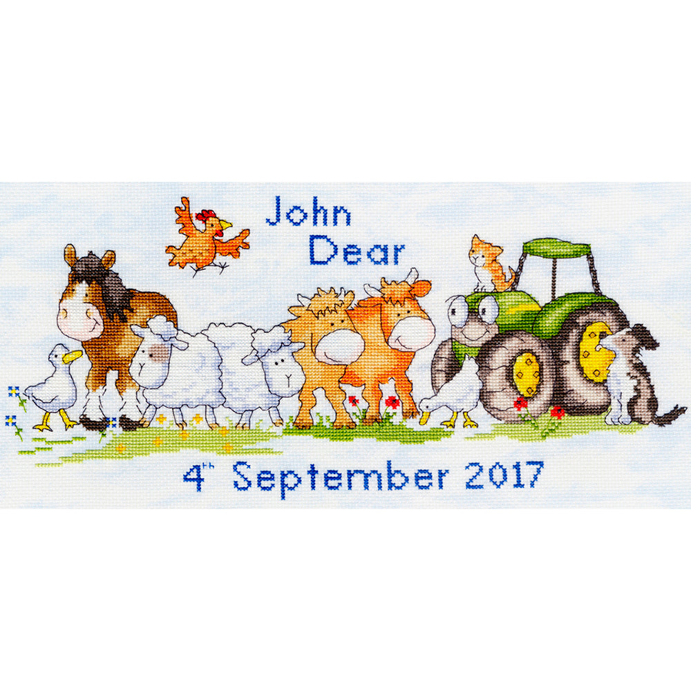 Bothy Threads First Born Cross Stitch Kit - 38cm x 18cm