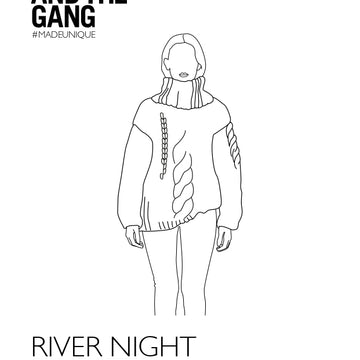 River Night Sweater in Wool and the Gang Crazy Sexy Wool - Downloadable PDF