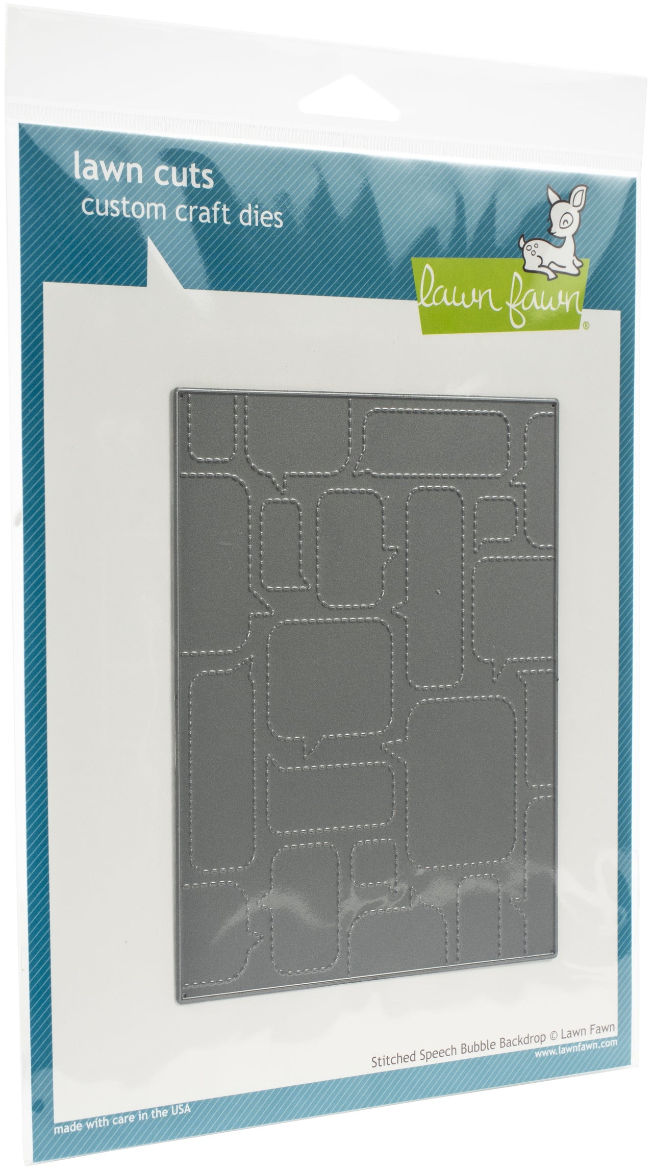 Lawn Fawn Lawn Cuts Custom Craft Die - Stitched Speech Bubble Backdrop