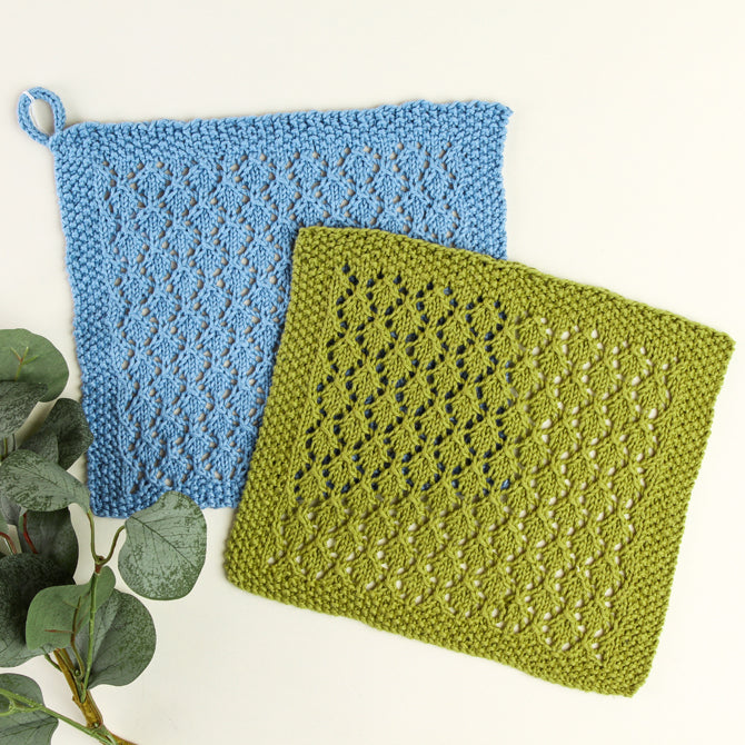 1040 Euphorbia - Face Cloth Knitting Pattern for Home in Valley Yarns Leverett
