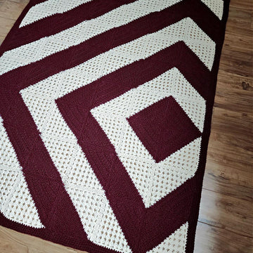 Modern Crochet Motif Blanket
