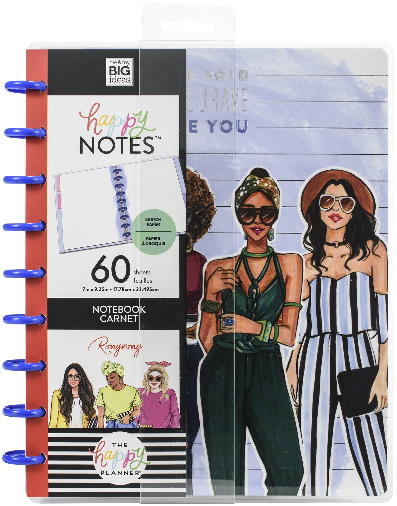 Happy Planner Notebook W/60 Sheets - Be You X Rongrong