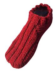 Slippers in Circular Needles Knitting Pattern