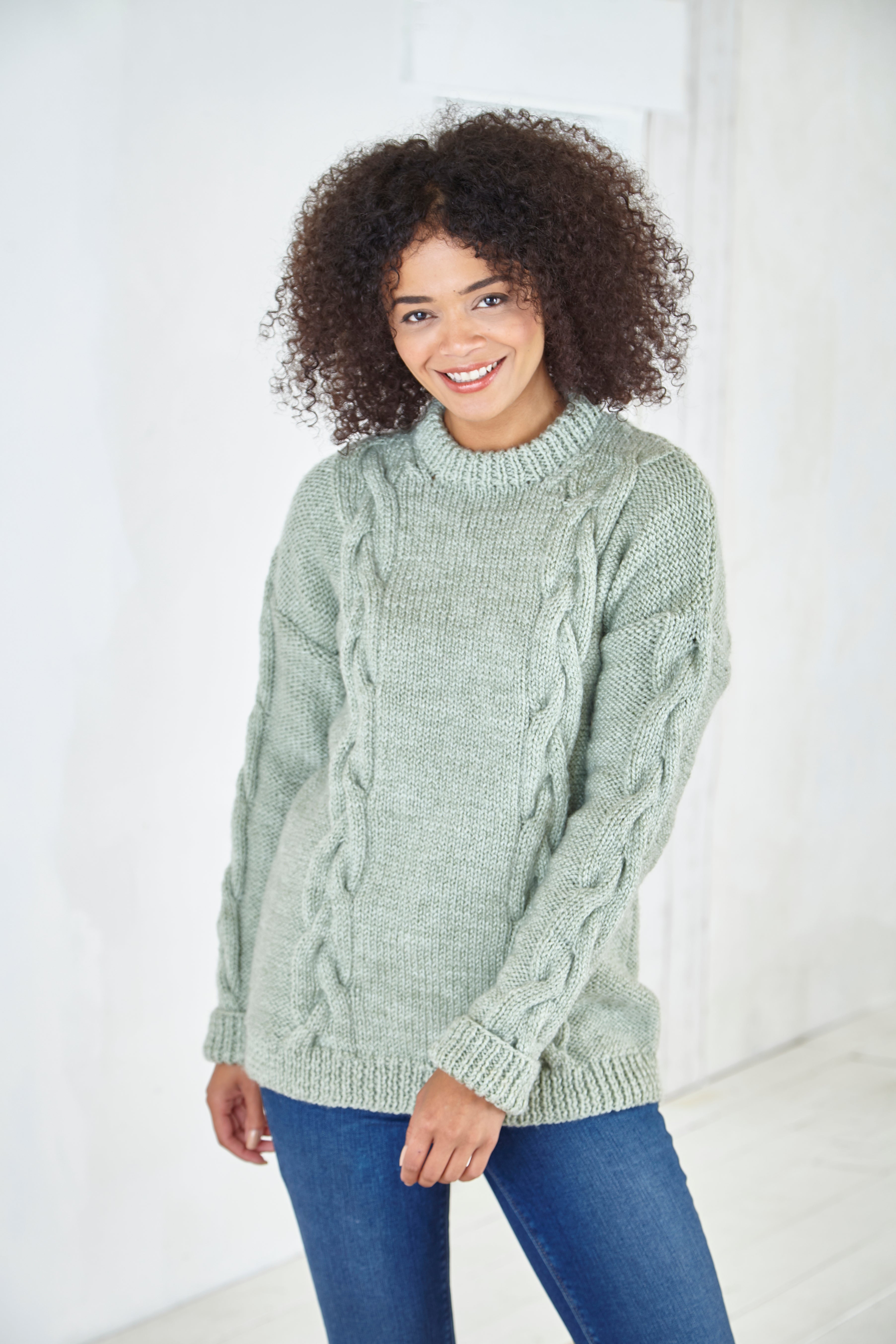 Jacket and Sweater in King Cole Big Value Chunky - P5821 - Leaflet