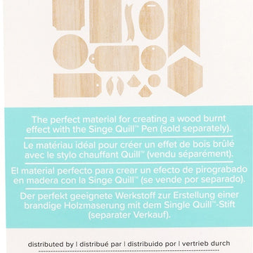 We R Memory Keepers Singe Quill Veneer Ephemera 18/Pkg - Assorted Shapes