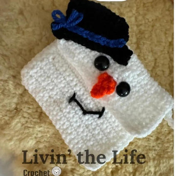 Snowman Wristlet