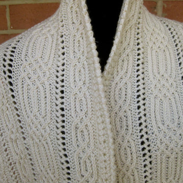 Annecy Alpine CableLace Shawl