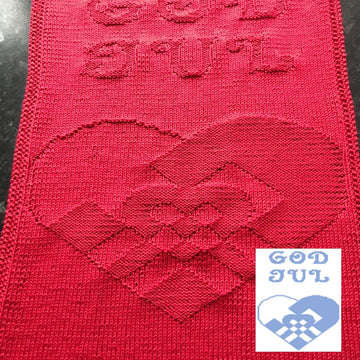 Nr. 344 Heart God Jul guest towel