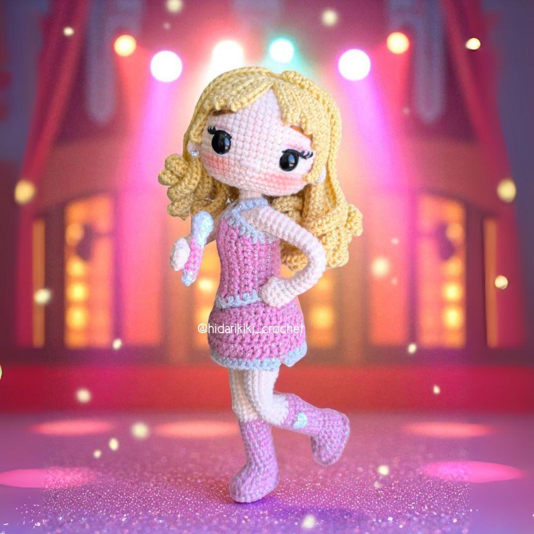 Sabrina Carpenter Inspired Crochet Doll Pattern