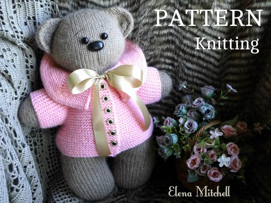 Teddy Bear Toy Animal Pattern Knitted Bear
