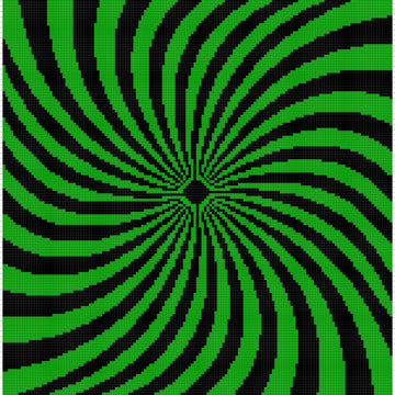 Spiral In Graphghan Pattern