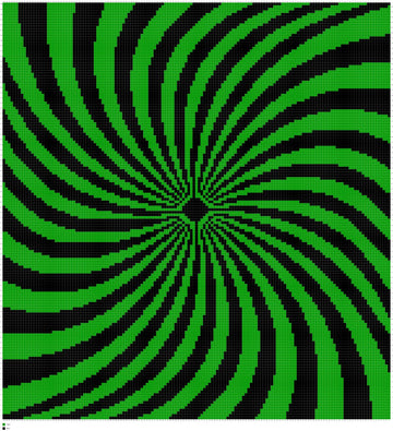 Spiral In Graphghan Pattern