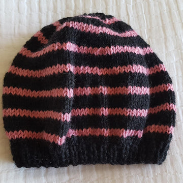 Milly - 12ply striped beret for kids, teens and women