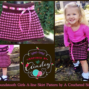 Houndstooth Girls Skirt