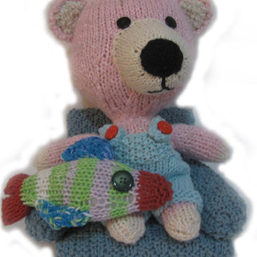 Knitkinz Bear Family & Fish