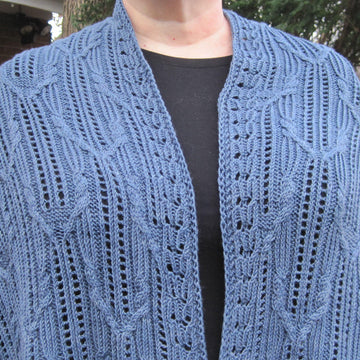Turi Cable Lace Shawl