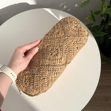 Raffia Cosmetic Bag