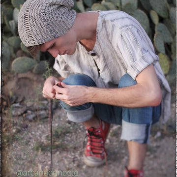 "Cactitopia" boho beanie hat