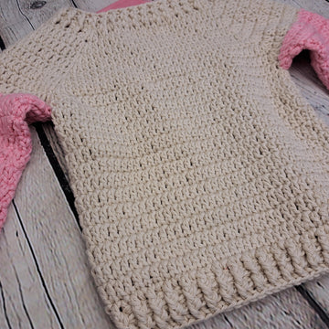 Baby Spring Rose Crochet Raglan