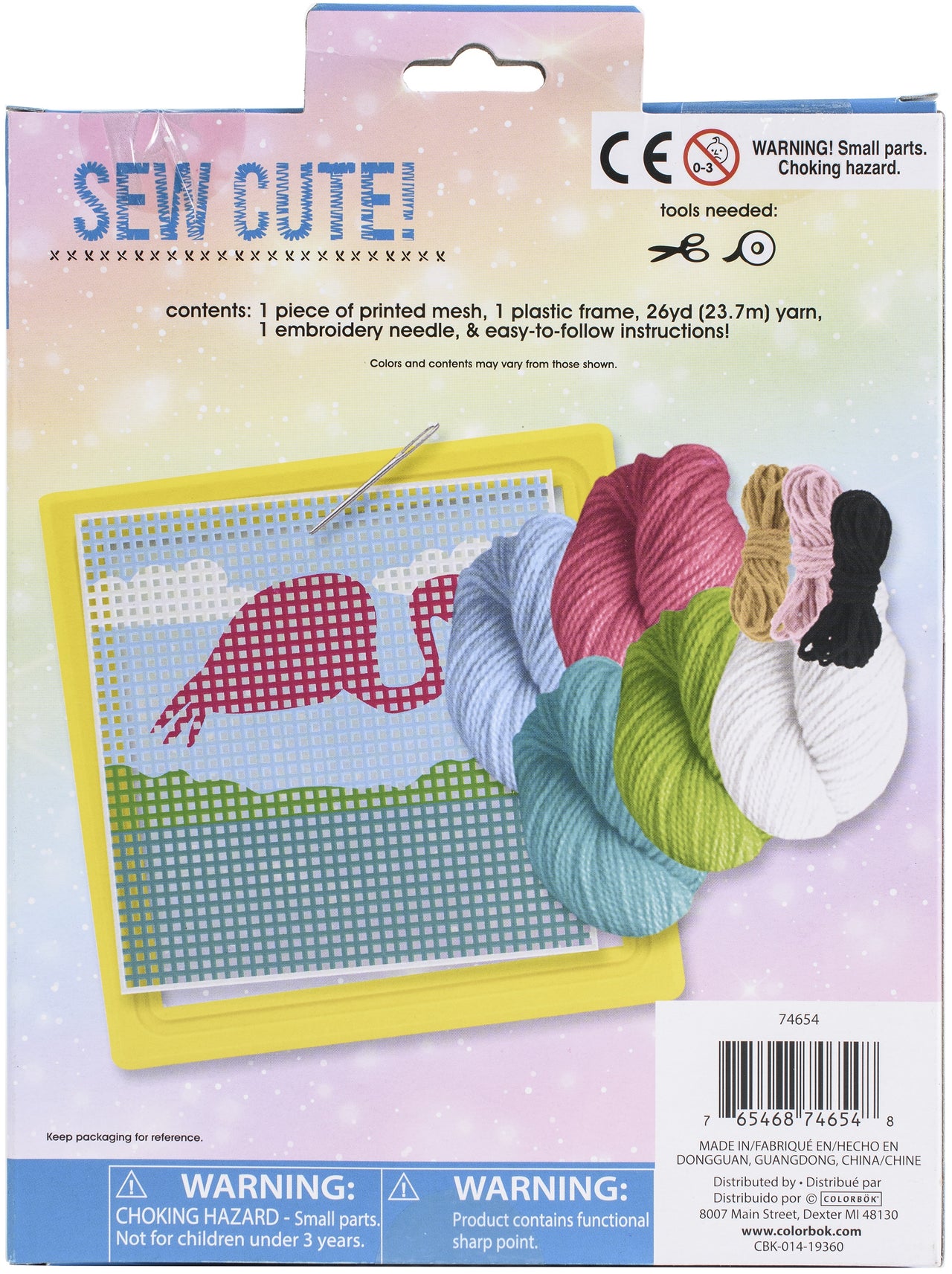 American Crafts Sew Cute! Needlepoint Kit - Flamingo