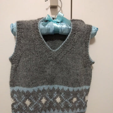 Vests - lovely fairisle designs in 4ply