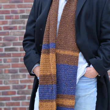 Winter Color Block Scarf