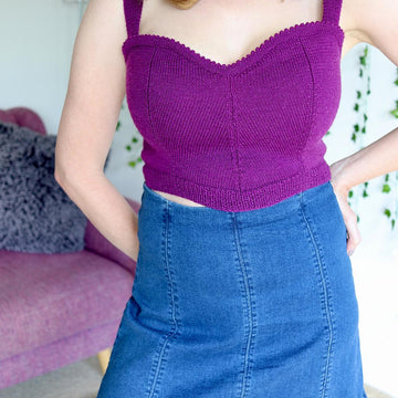 "Bridal Bodice" Hand Knit