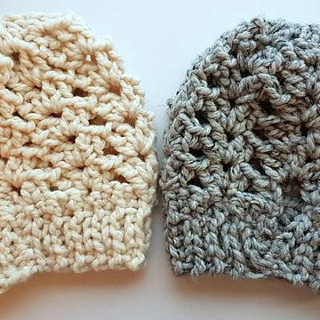 Ponytail or Knot Hat - A Messy Bun Hat!