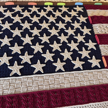 Heirloom American Flag Throw