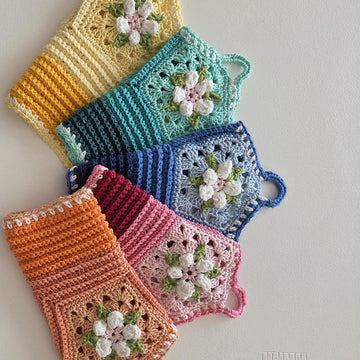 Pentagon Mitered Dishcloth