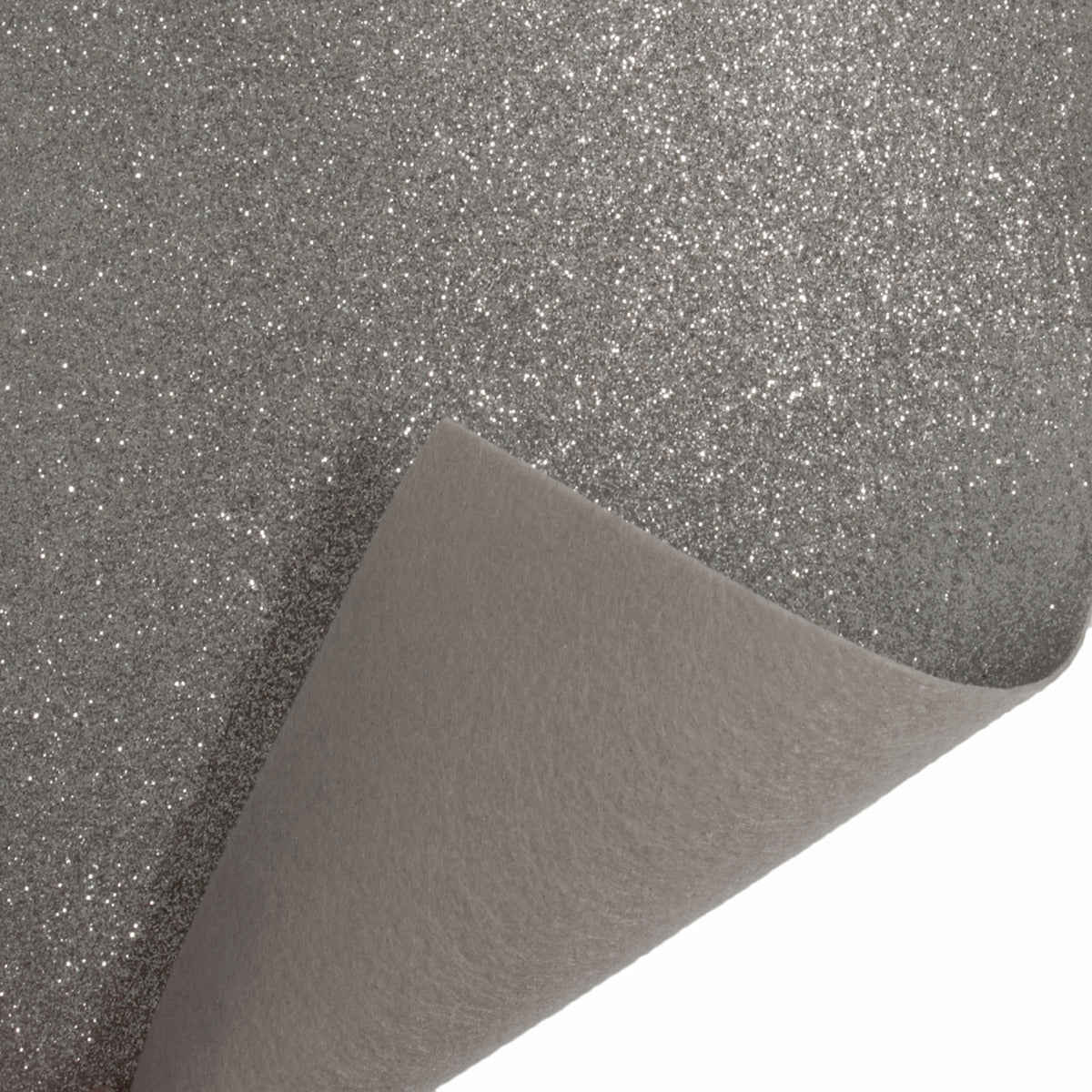 Trimits Glitter Felt Roll - 100cm x 45cm - Silver