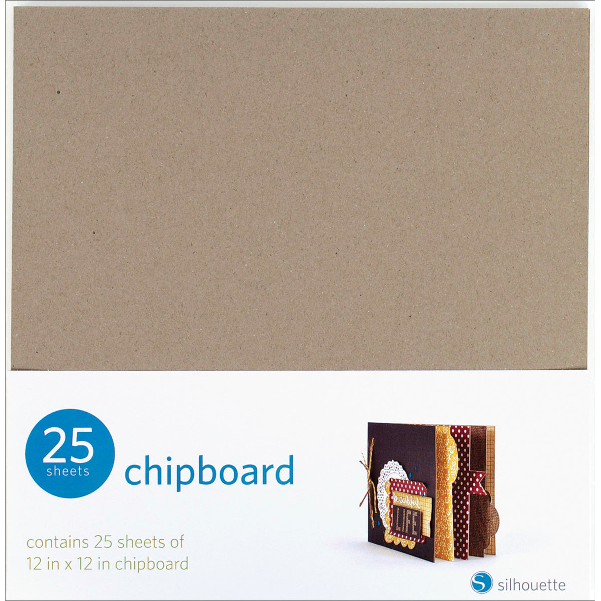 Silhouette America Silhouette Chipboard 12"X12" 25/Pkg - 044395