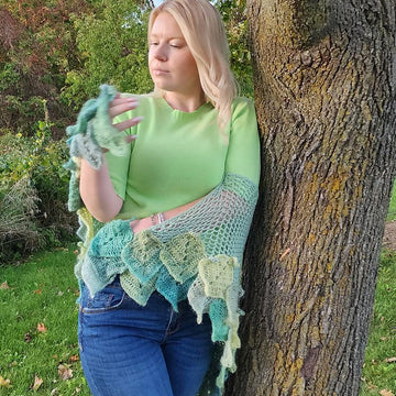 Fall Leaves Shawl