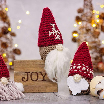 Gnome Santa Gift Ornament