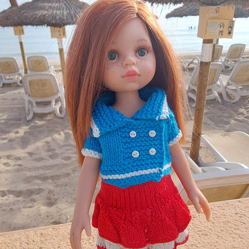 12-inch Dolls Shirt und Skirt