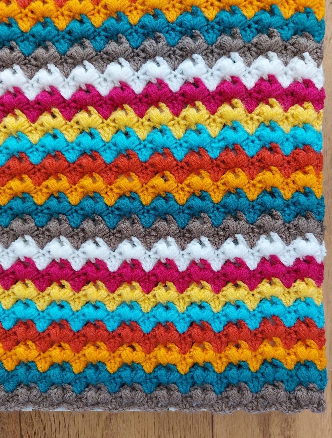 Retro Ripple blanket