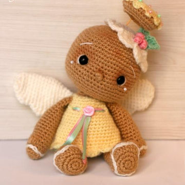 Vintage Gingerbread Angel Cookie Amigurumi