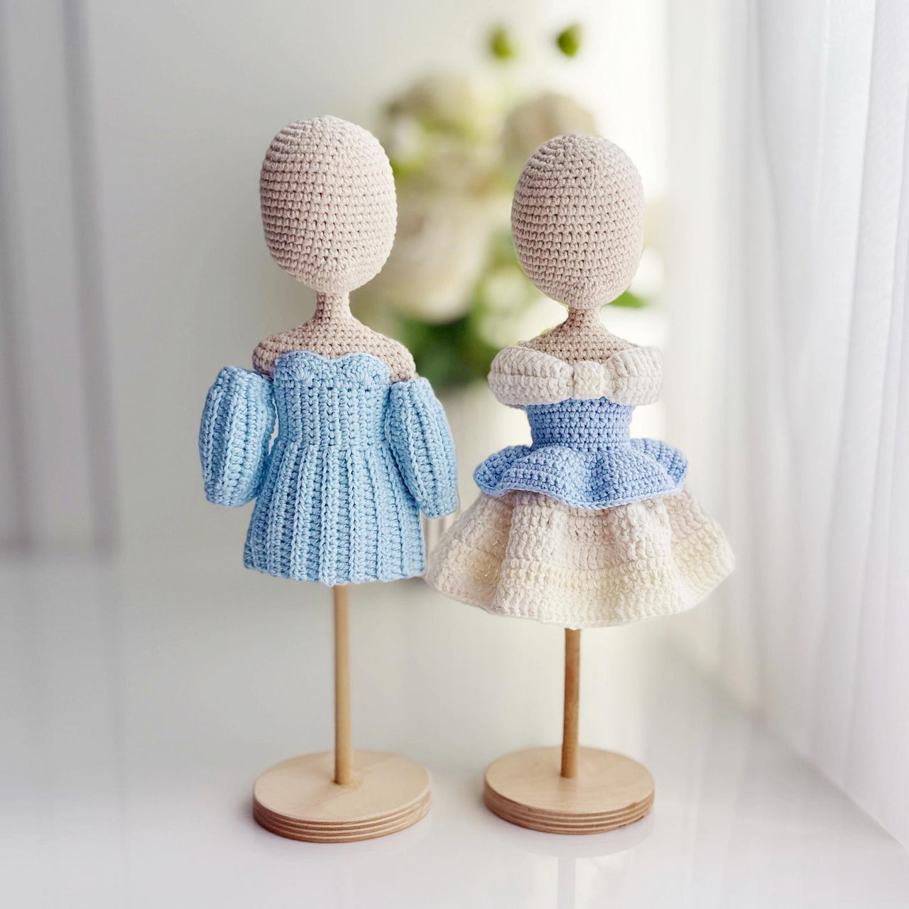 Blue dresses